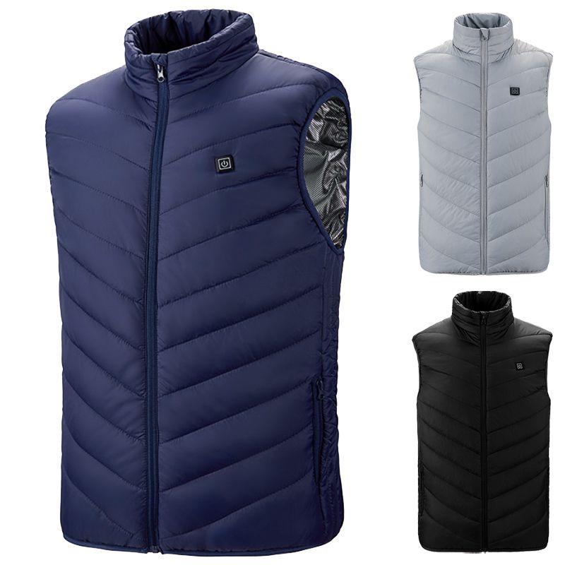 Comfortable Women Mens Electric Vest Heated Cloth Jacket Usb Powered Body Warmer