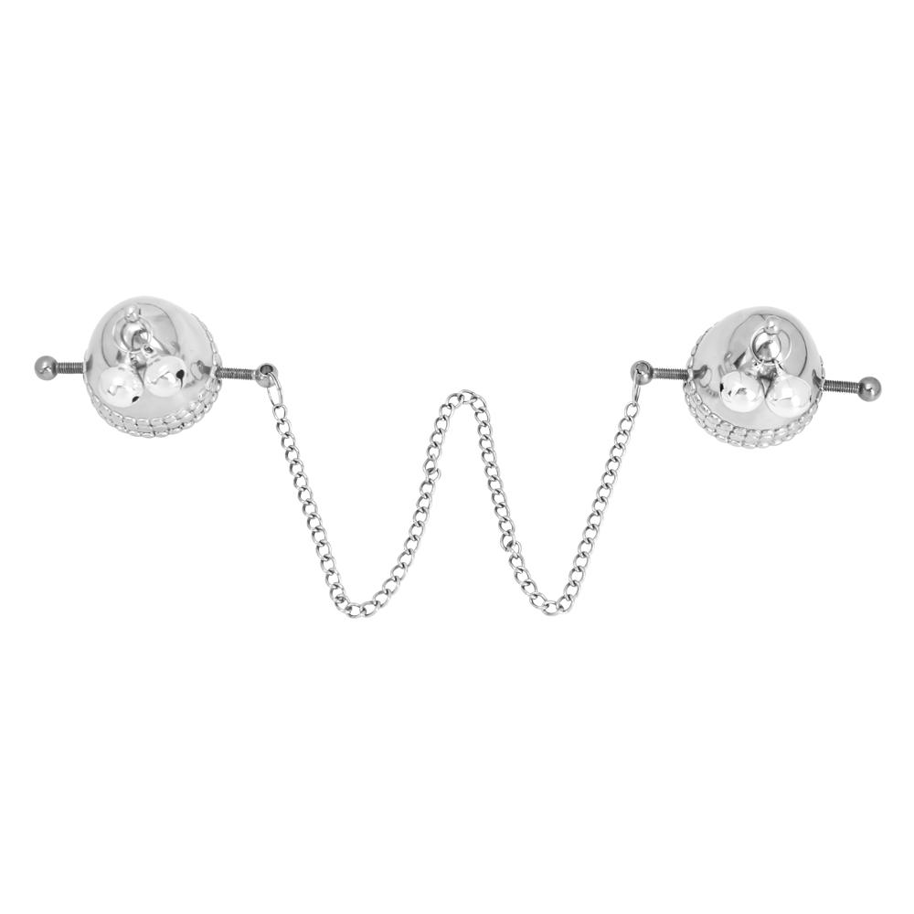 Bdsm Bondage Sex Products of Metal Nipple Clamp with Metal Chain for Women Fetish Steel Nipple Men Metal Bell Breast Clamps