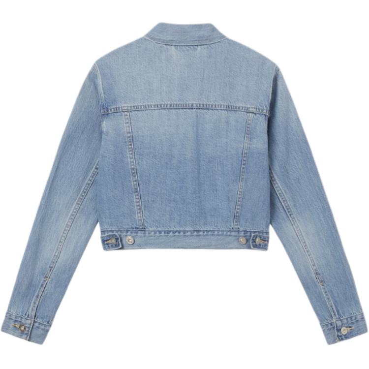 Levis Comfortable Simple Slim Fit Short Button Long Sleeve Denim Jacket Women Jackets 29945-0231