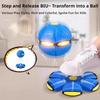 Deformable Flying Disc Ball Led Pet Toy Interactive Elastic Jumping Sphere Toy For Dogs Outdoor Training Exercise Fetch Play