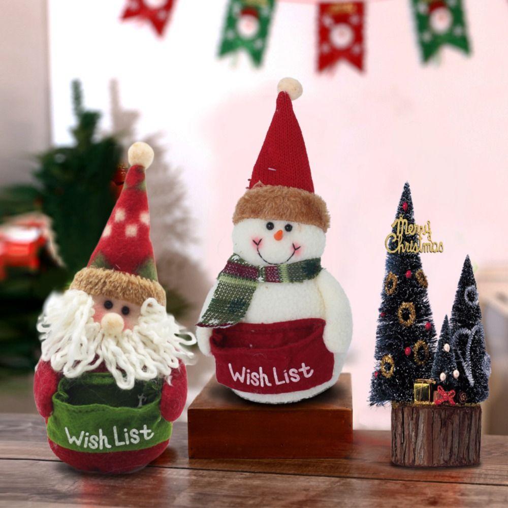 Accessories Christmas Tree Christmas Pendant Snowman Dolls Stuffed Toy Christmas Decoration