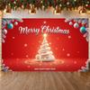 Christmas Backdrop Snowflake Pattern Christmas Event Banner Christmas Party Banner Shiny Xmas Banner For Indoor Celebration