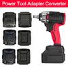 Portable Lithium Battery Converter Battery Replacement Plastic Converter Base Battery Adapter Power Tools Power Supply Converter