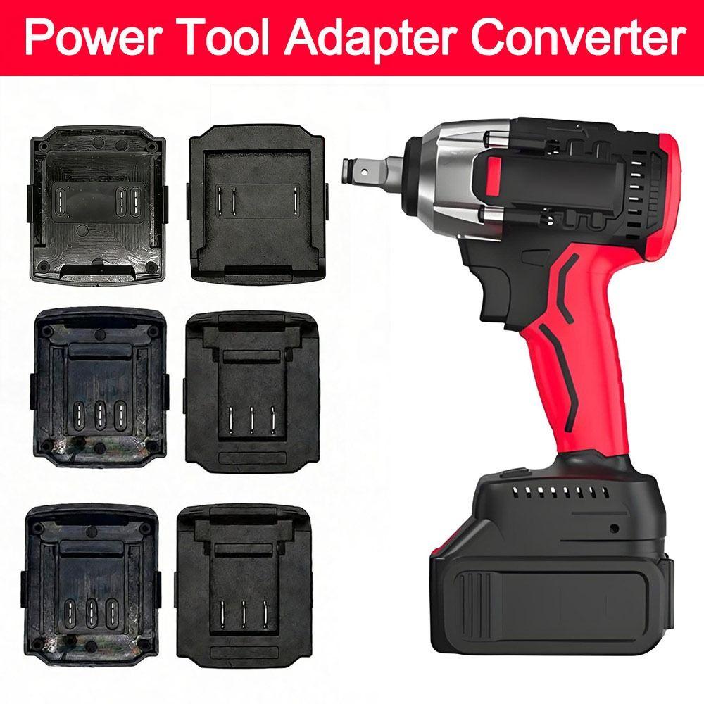 Portable Lithium Battery Converter Battery Replacement Plastic Converter Base Battery Adapter Power Tools Power Supply Converter