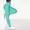 Womens Blue Floral Fragments Prints Stretch Yoga Leggings Fitness Running Gym Sports Active Pants