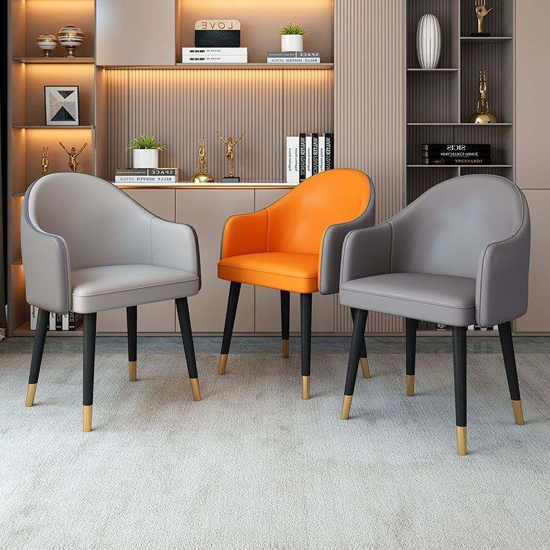 Dining Chair Household Commercial Light Luxury Hotel Restaurant Chair Modern Simple Dining Table Negotiation Back