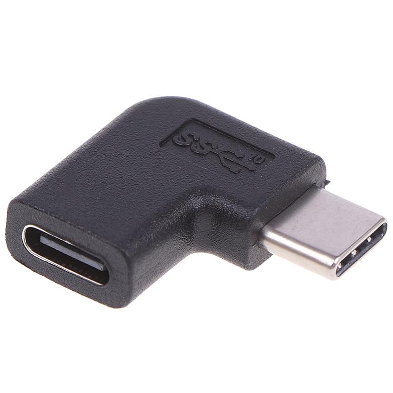 Rechtwinklig 90 Grad USB 3.1 Typ C Stecker auf Buchse USB-C Konverter Adapter
