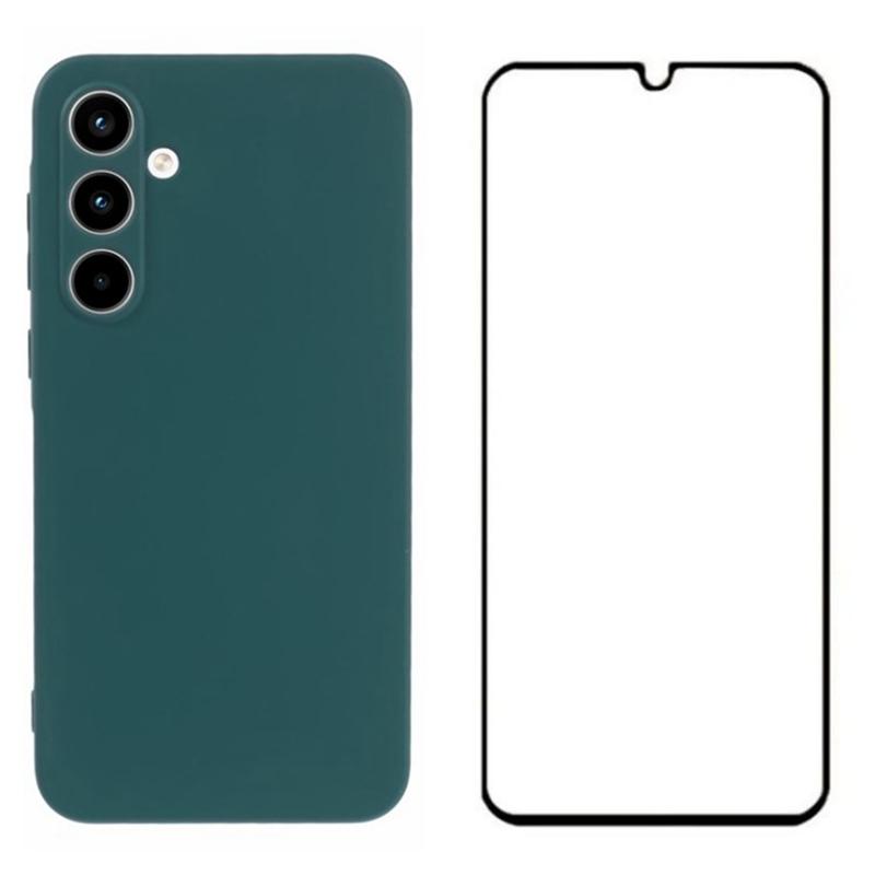 WANLONFENG RB2 Series for Samsung Galaxy A55 5G Case Anti-Fall TPU Phone Cover with Screen Film