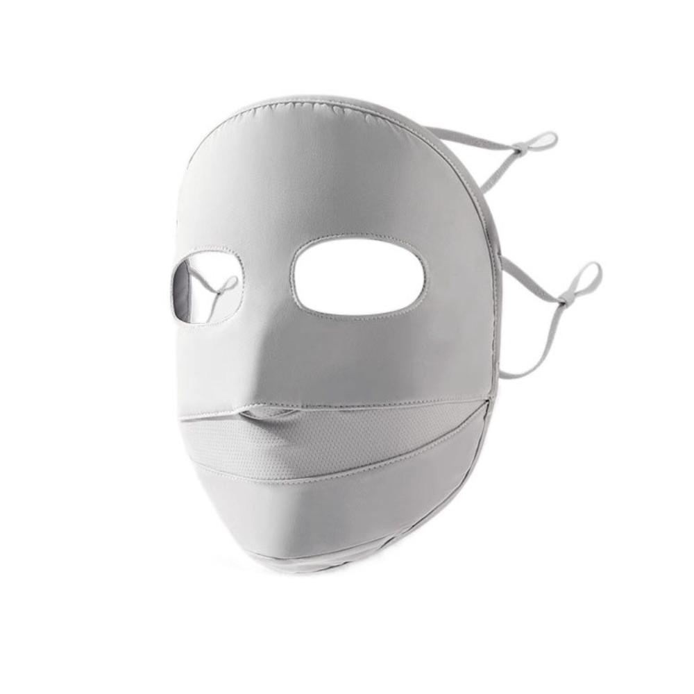 Solid Color Sunscreen Mask Sunscreen Face Scarf Face Cover Breathable Ice Silk Mask  Golf