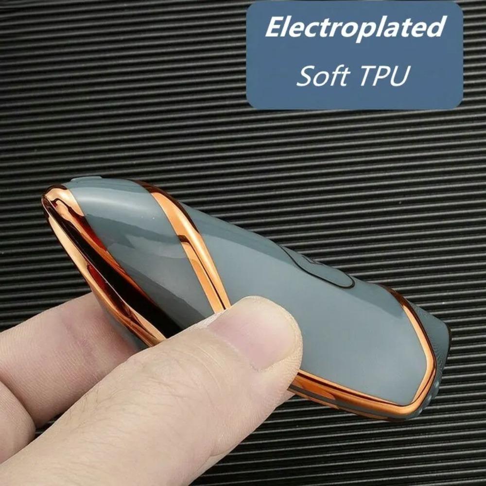 Capa Shell Fob para Chave Remota de Carro TPU da Moda para VW Volkswagen Golf 8 2020 Skoda Octavia A8 2021 SEAT Leon MK4 Acessórios