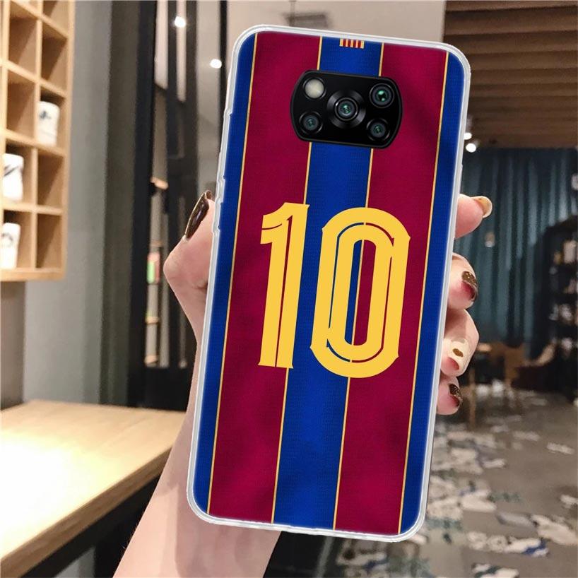 FootBall Number 7 10 30 Soft Phone Case For Xiaomi Poco X3 Pro X7 X6 X5 X4 NFC F6 F5 M5S M4 M3 F4 Gt F3 F2 F1 M2 Fundas Cover X3 Xiaomi Poco F5