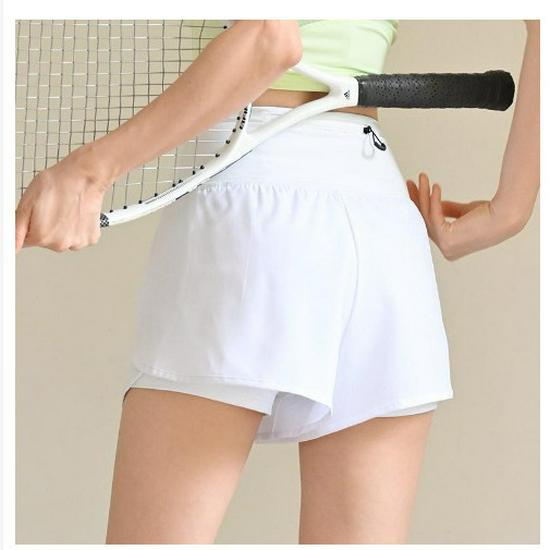 2023 Women's Summer High-Waist Running and Yoga Shorts - Breathable, Anti-Exposure, Two-Piece Design