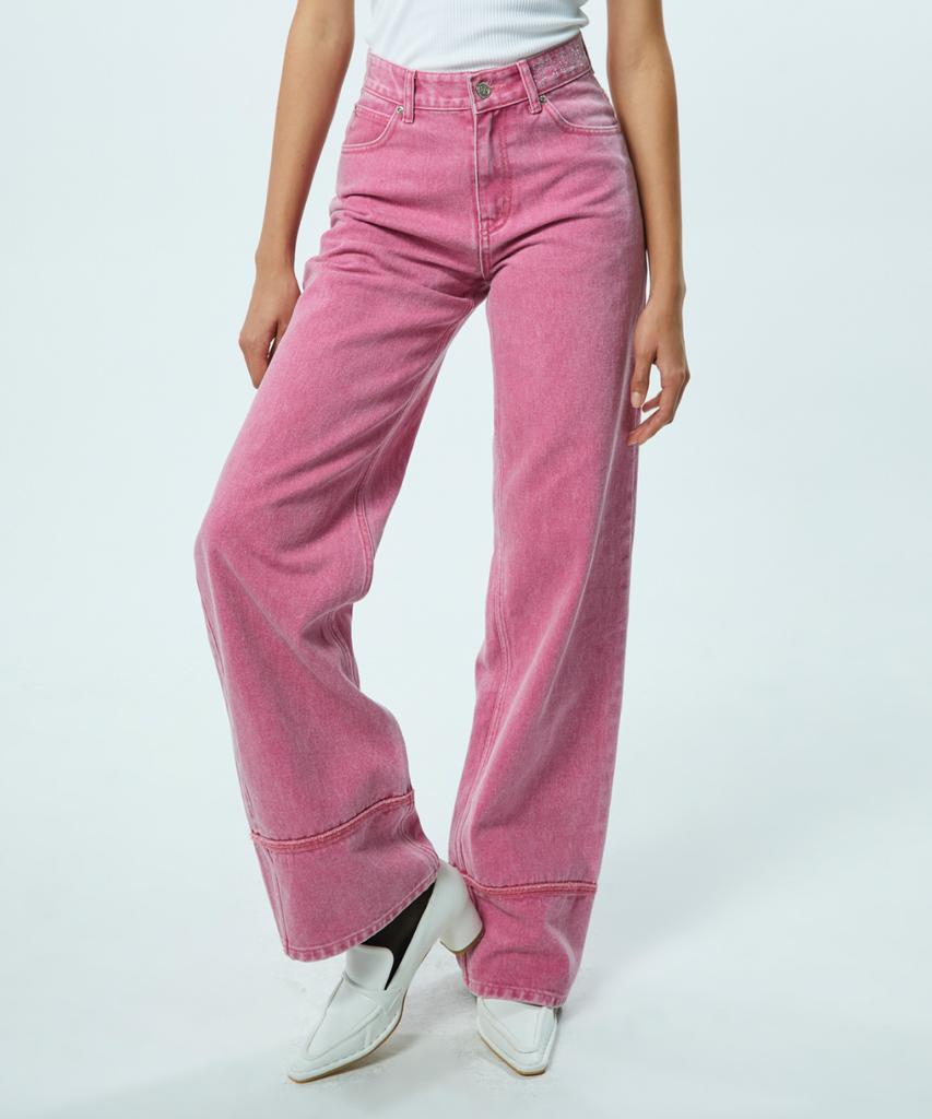 JINBARBIE Rolled-Up Pants Indie Pink