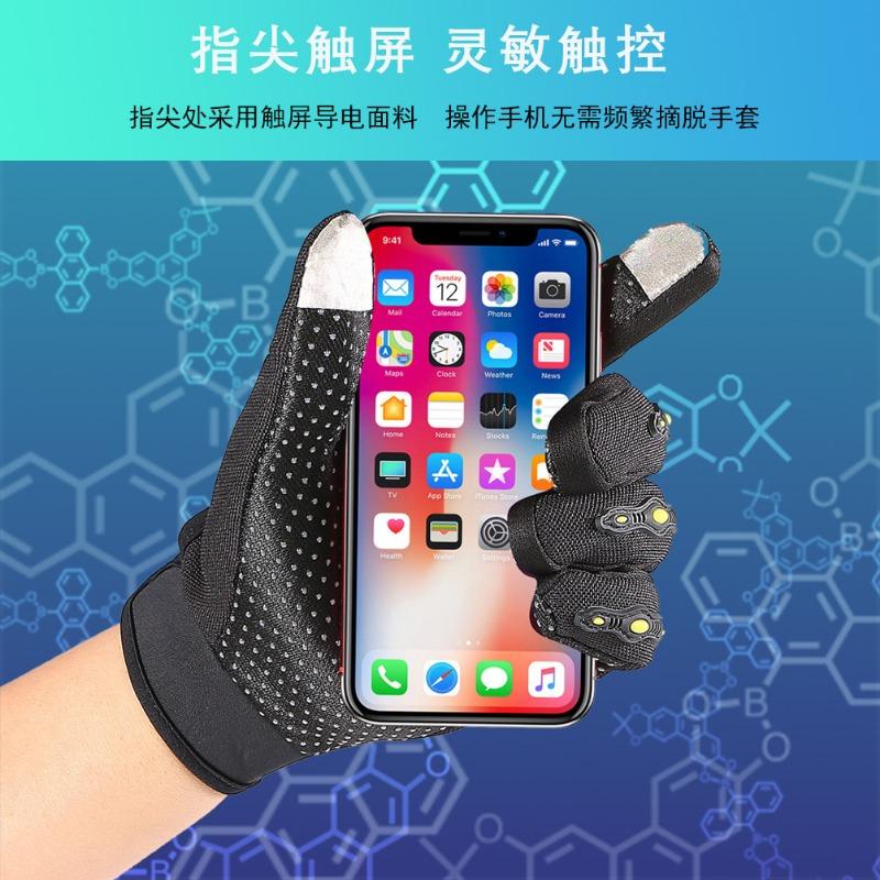 Children's Thermal Gloves Boys and Girls Autumn Winter Protective Cycling Sports Windproof Cold Cycling Gloves Velvet