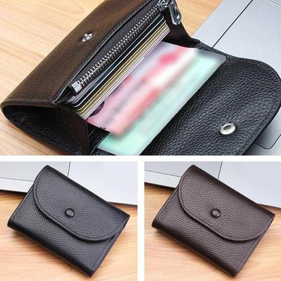 New PU Leather Small For Women Wallet Luxury Envelope Card Holder Brand Designer Multipurpose Zip Coin Cowhide Short Purse 2025