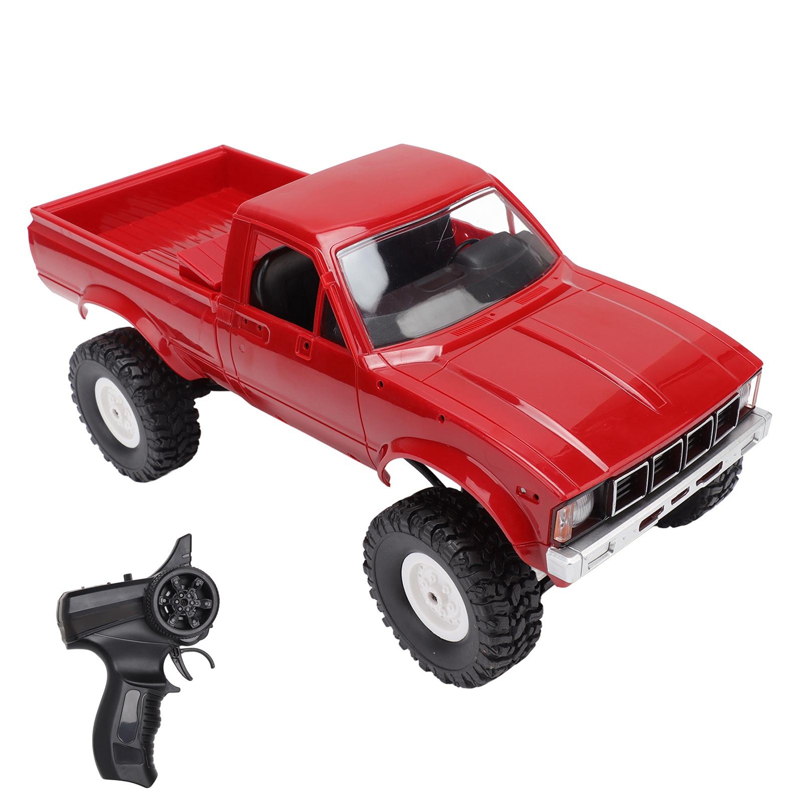 

Радиоуправляемый пикап с полным приводом, аккумулятором 2,4 ГГц, 600 мАч, противоскользящими шинами, автомобиль для скалолазания на радиоуправлении для более чем 8 человек красный