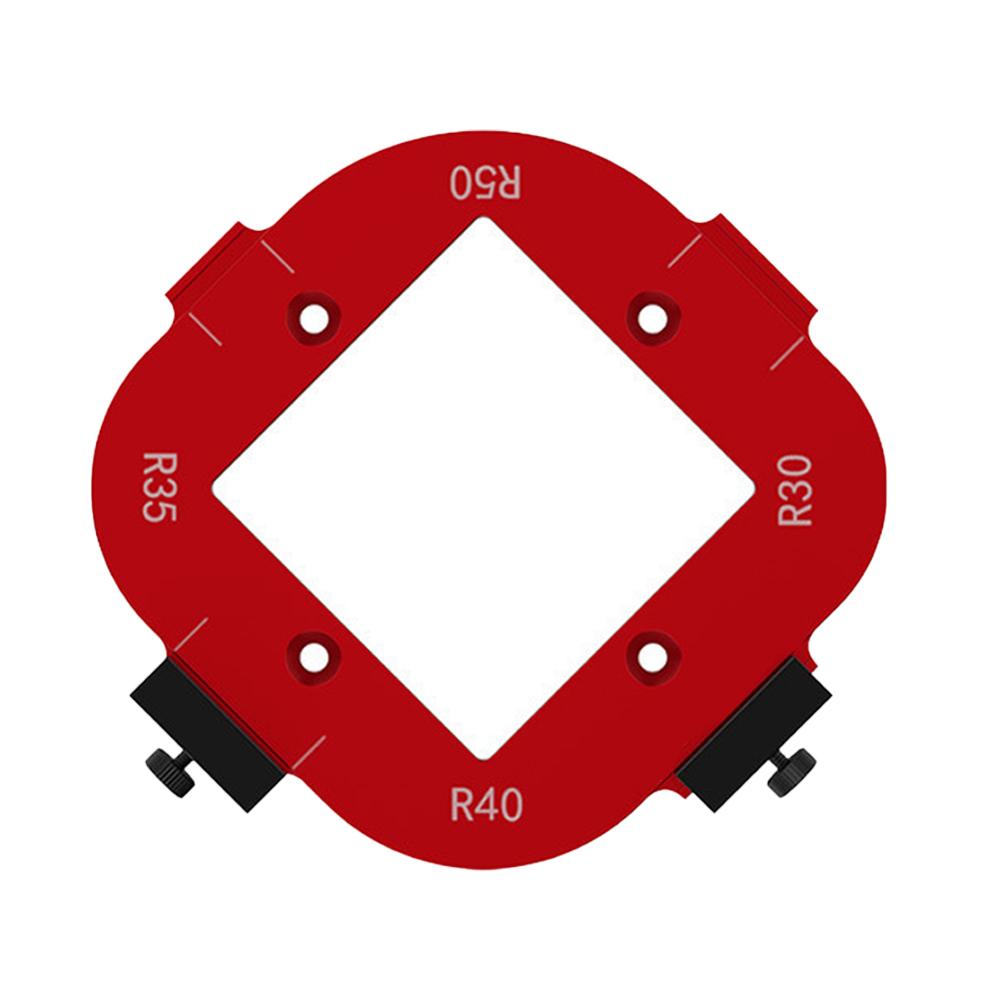 Aluminum Woodworking Radius Jig Set 2 Sizes Corner Rounding Template R10-R50 | Precision Router Guide for Cabinet Wardrobe Arc