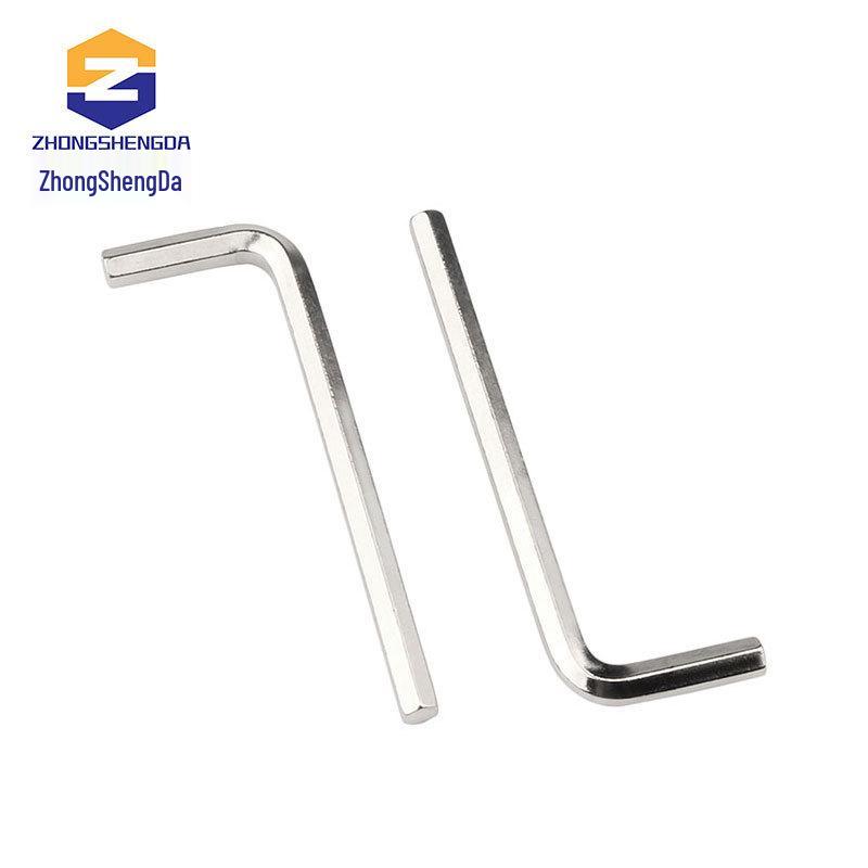 Nickel Plated L-Shaped Hex Key Set - High Hardness M2-M10 Sizes