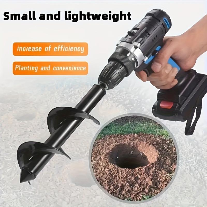 Robuster Gartenbohrer mit ergonomischem Griff & für Spitze -Setzling- Langlebige Kohlenstoffstahlkonstruktion, Bohrer für Gartenarbeit, Gemüseanpflanzung