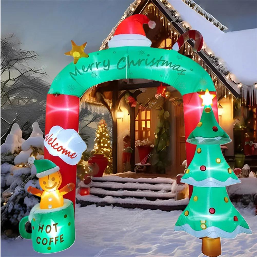 Christmas Decor Christmas Tree Arch Christmas Inflatable Model Luminous Inflatable Model Christmas Atmosphere Decoration Model