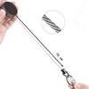 All-Metal Anti-Theft Retractable Nylon Keychain with Pull-Apart Buckle