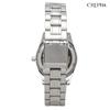 Clefer Serdica Analog Black Metal Japanese Silver Watch, Dial, Strap, Movement, SD-AL330-BKS, Men's,
