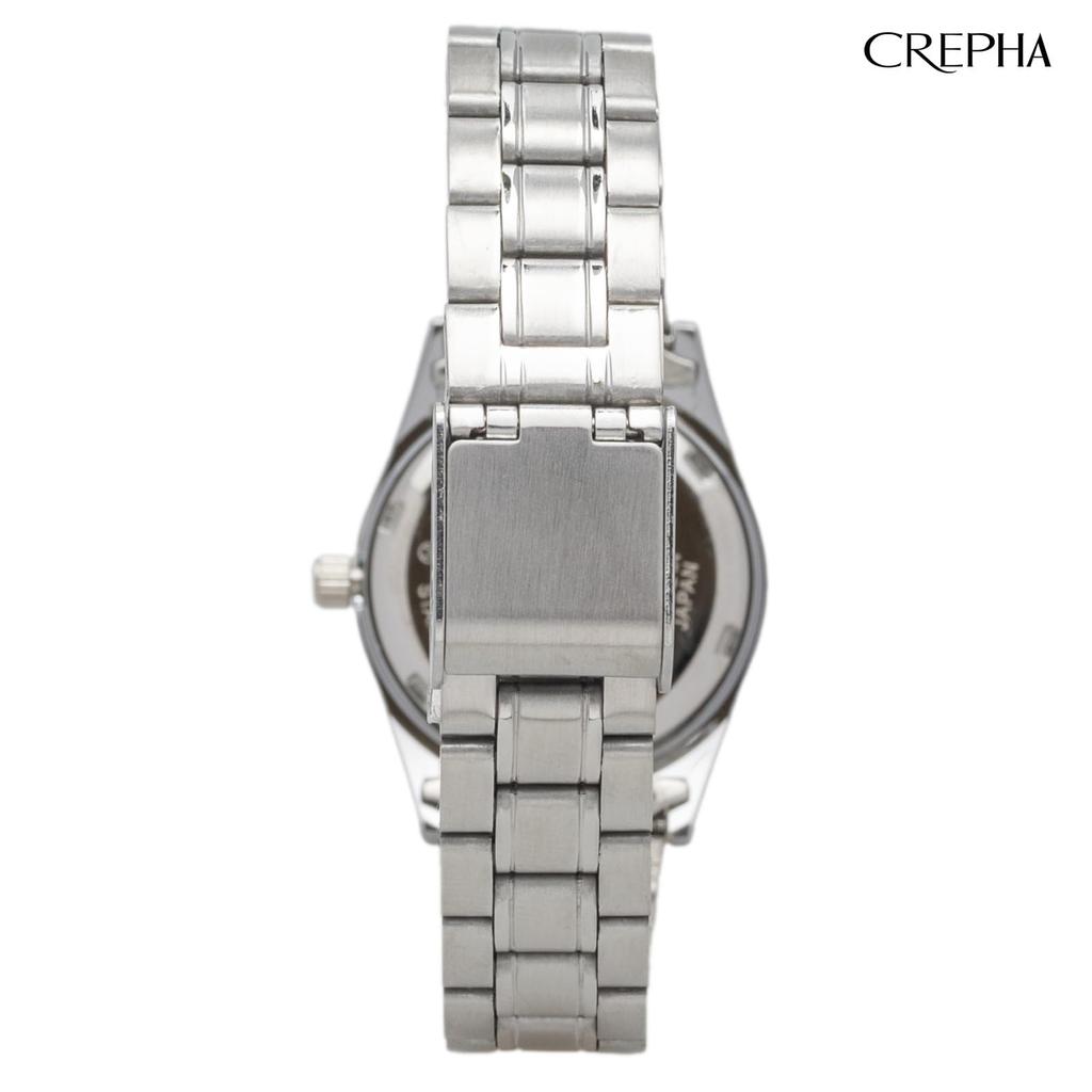 Clefer Serdica Analog Black Metal Japanese Silver Watch, Dial, Strap, Movement, SD-AL330-BKS, Men's,