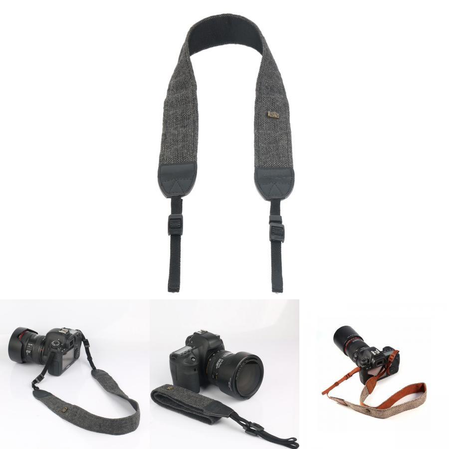 Camera Cotton Shoulder Strap For Dslr Cameras With Adjustable Length For Comfortable Photography