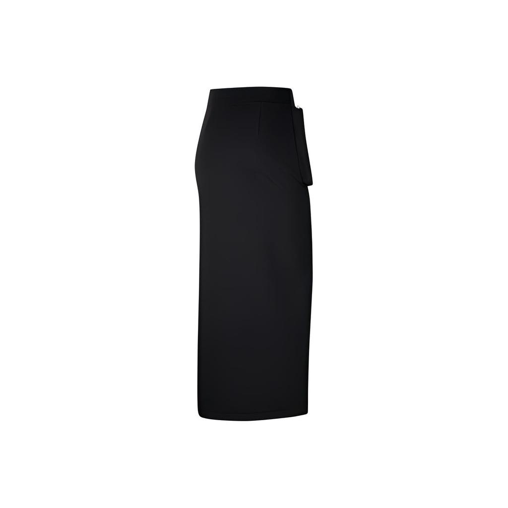 Nike Sportswear Tech Pack Solid Color Midi Casual Skirt Women Skirts Black CZ1406-010