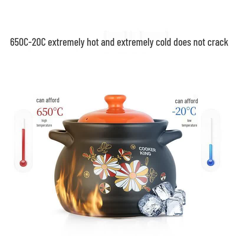 COOKER KING 5L Ceramic Soup Stew Casserole
