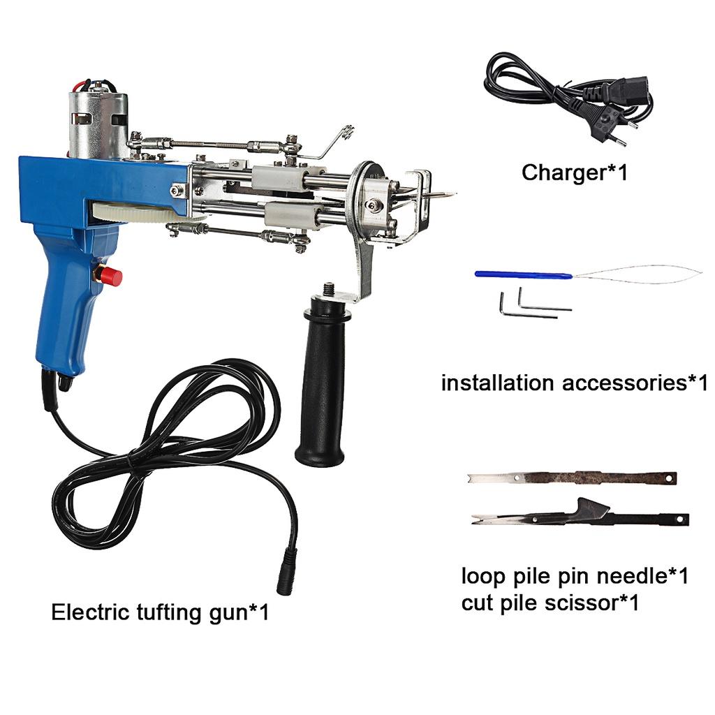 AC110V-240V Electric Hand Rug Tufting Machines Rug Making Tools Adjustable Electric Carpet Weaving Tufting Guns 100W 2 In 1