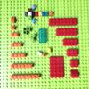 Kleine Partikel Straßen Grundplatte Kompatibel mit LEGO City Straßenszenen und Verkehrsplatten