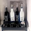Nordic INS Style Black and White Oil & Vinegar Bottle Set – Minimalist Kitchen Seasoning Jars