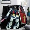 Mobile Suit Gundam Mecha Squad Blanket, Soft Throw for Bedroom, Perfect Gift for Anime Enthusiasts.chl