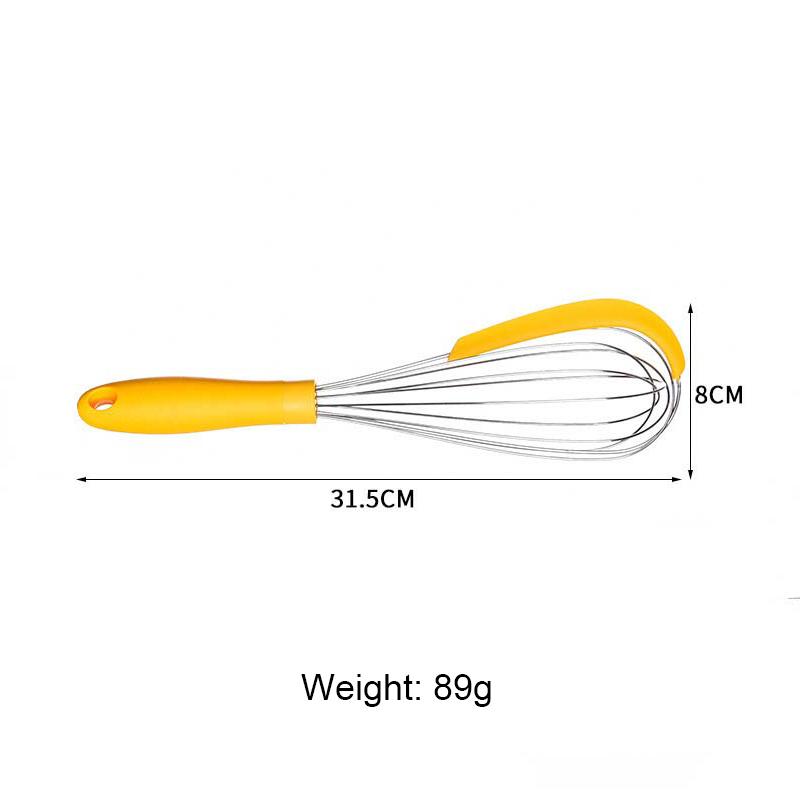 12 Zoll Edelstahl Großer Ballon Drahtbesen Manueller Eierschläger Mixer Küchenbackutensil Milch Sahne Butter Schneebesen Mixer
