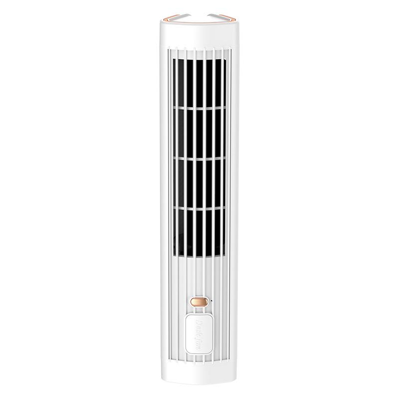 Portable USB Bladeless Tower Fan for Home, Office, Dorm, and Camping E5 Desktop Tower Fan слоновая кость/белый