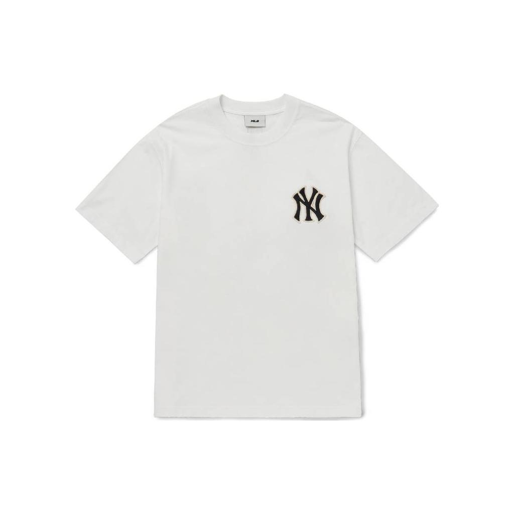 New MLB T Shirts Unisex White 3ATSO0324-50WHS