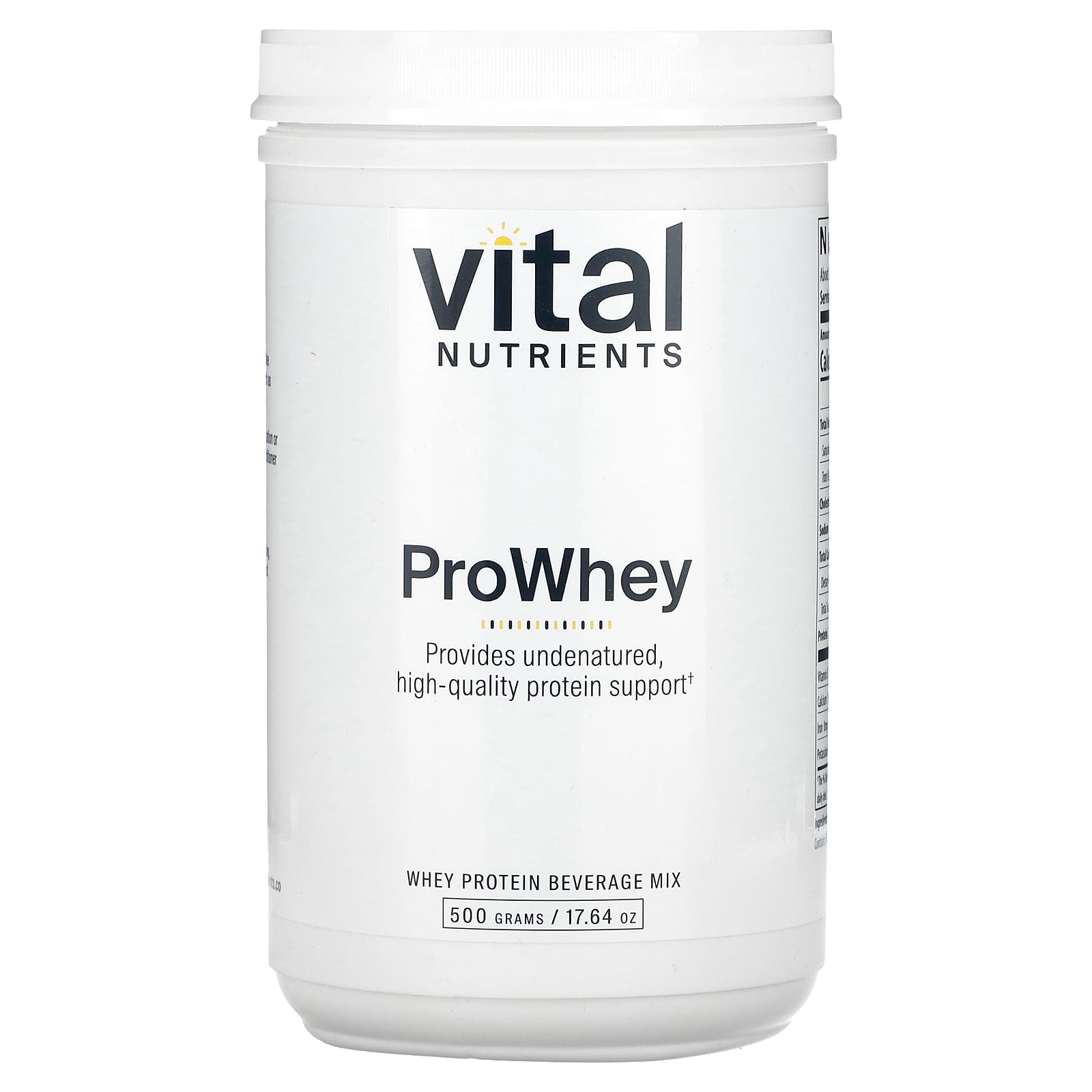 

Vital Nutrients, ProWhey, 500g(17.64oz)