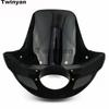 Motorcycle 5 3/4" Headlight Fairing Mask Front Light Head Lamp Cowl For Harley Sportster XL 883 1200 Touring Street Bob Dyna