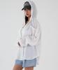 UMM Women'S Oversized Wrinkle-Free Pocket Hoodie Ivory