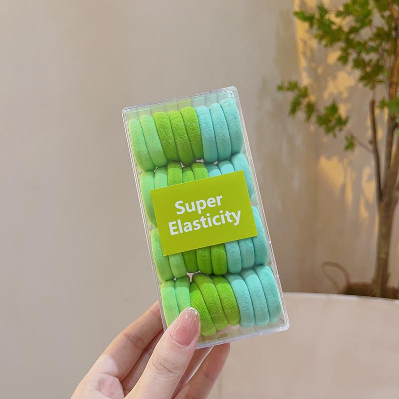 Korean Style Colorful Gradient High Elasticity Hair Ties for Girls' Ponytails