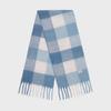 Woven Big Muffler Light Blue