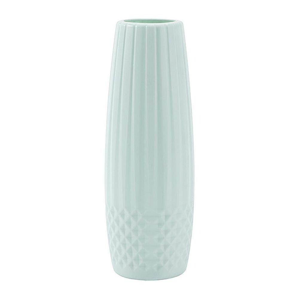 Diamond Design Flower Pot Imitation Ceramic Flower Arrangement New Flower Vase  Home Decoration