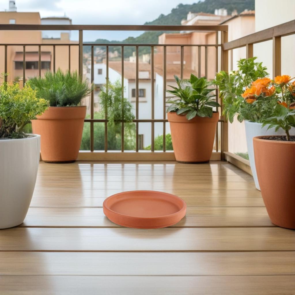 5Pcs Pottery Flowerpot Tray Plant Pot Holder Indoor Outdoor Gardening Accessories Waterproof Saucers Flower Pot Tray