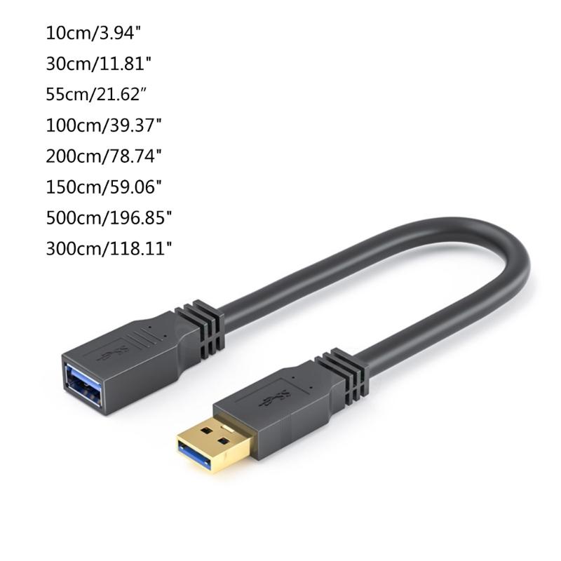 USB3.0 Verlängerungskabel Verlängerungskabel für PC, Laptop, TV, Telefon, Festplatte, Maus, Tastaturen, U-Disk Langlebiges Kunststoffmaterial