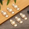 6Pcs DIY Decor Sweater Cardigan Cheongsam Buckle Connection Buckle Metal Buttons Cape Cloak Clasp