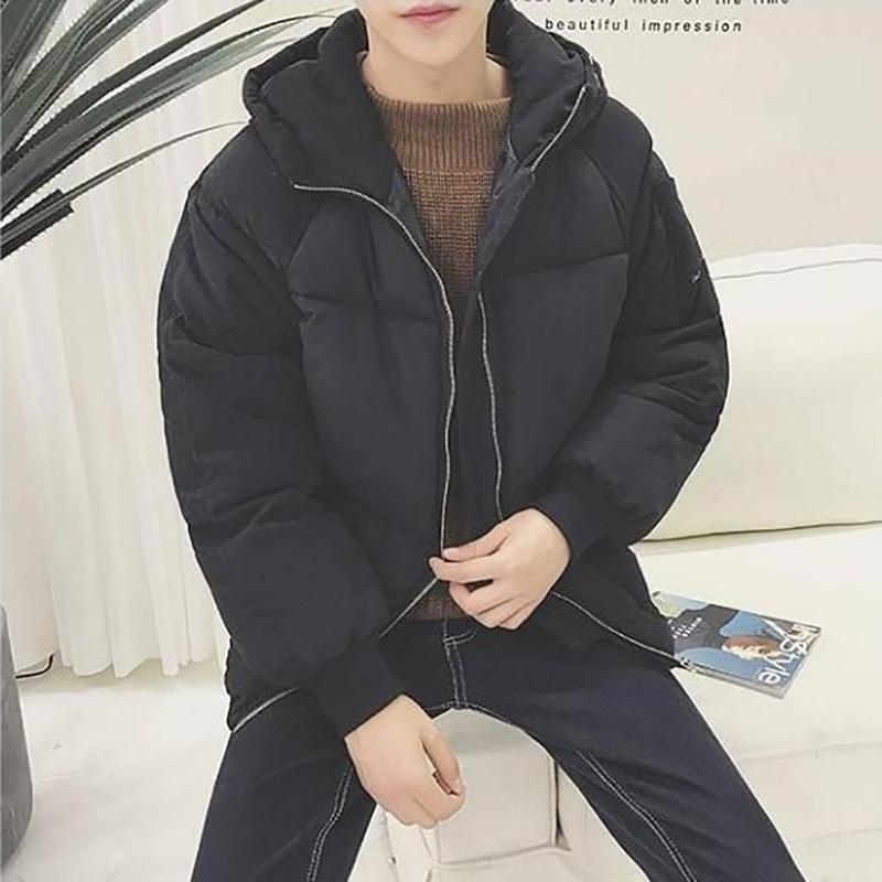 Jacket Hooded Down Mens Winter Thick Warm Cotton Jacket Cartoon Printed Letter Embroidery Zipper Coats Bread Jacket