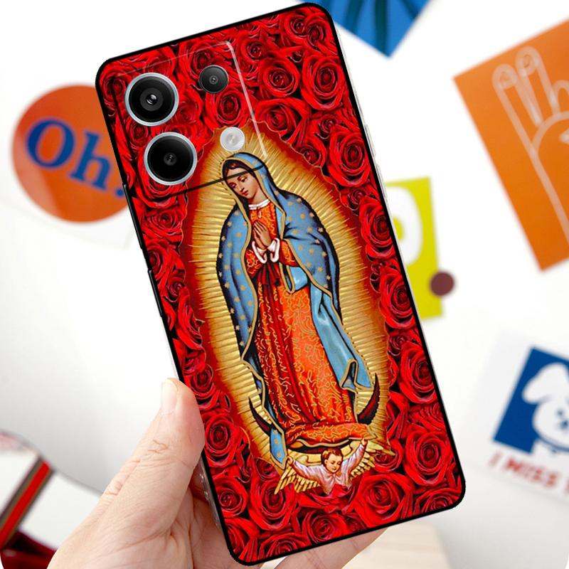 Virgen De Guadalupe Virgin Mary Funda For Xiaomi Redmi Note 14 Pro 10 11 12 13 Pro 11S 12S Case For Redmi 15 14C 12C 10C 13C