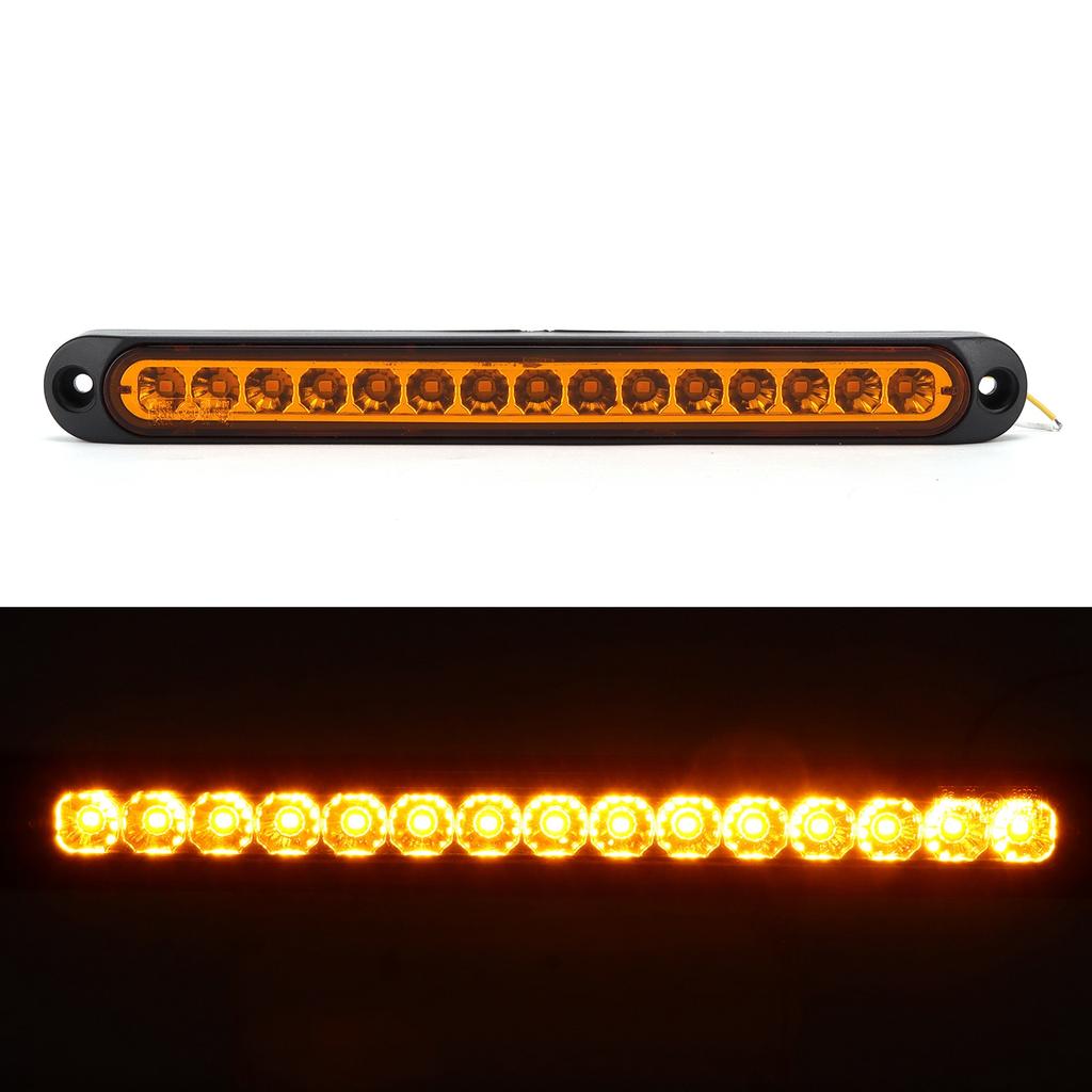 10V‑30V 15LED Brake Turn Rear Light IP67 Waterproof for Trucks Semi   Boat Trailers
