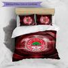 Southampton Football Printed 3 Pieces Bedding Set, Comfortable Skin Friendly Bedroom Duvet Cover Set